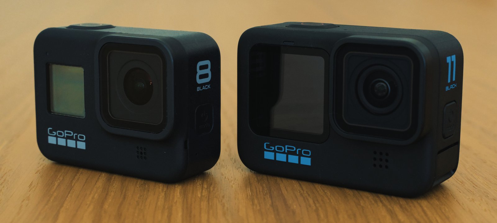 Two GoPro Hero action cameras