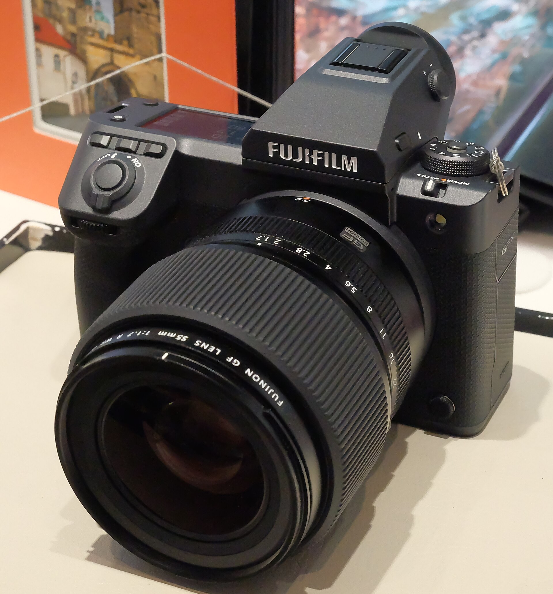 Fujifilm GFX100 II — the medium-format sibling that shares the GFX100RF's 102MP sensor