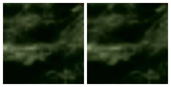 8-bit versus 16-bit color depth comparison showing banding in the 8-bit gradient